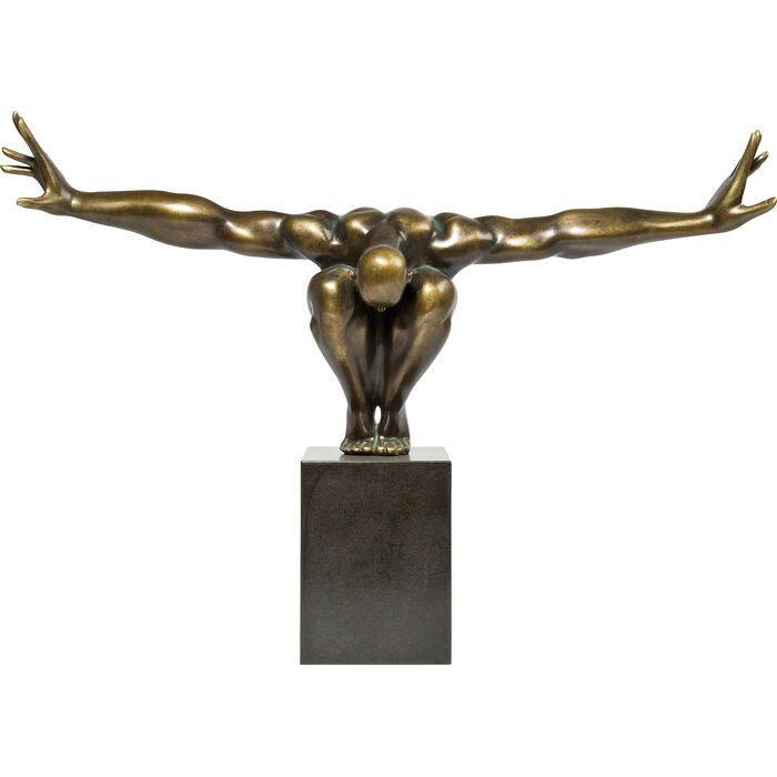 [30046] Objet décoratif athlète bronze 75cm