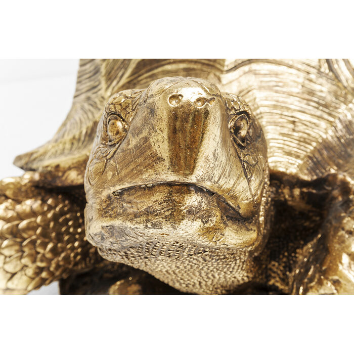 [30142] Deco Figurine Turtle Gold Big - 3