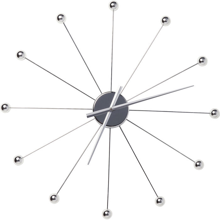 Ceas de perete ca bilele de umbrelă Chrome