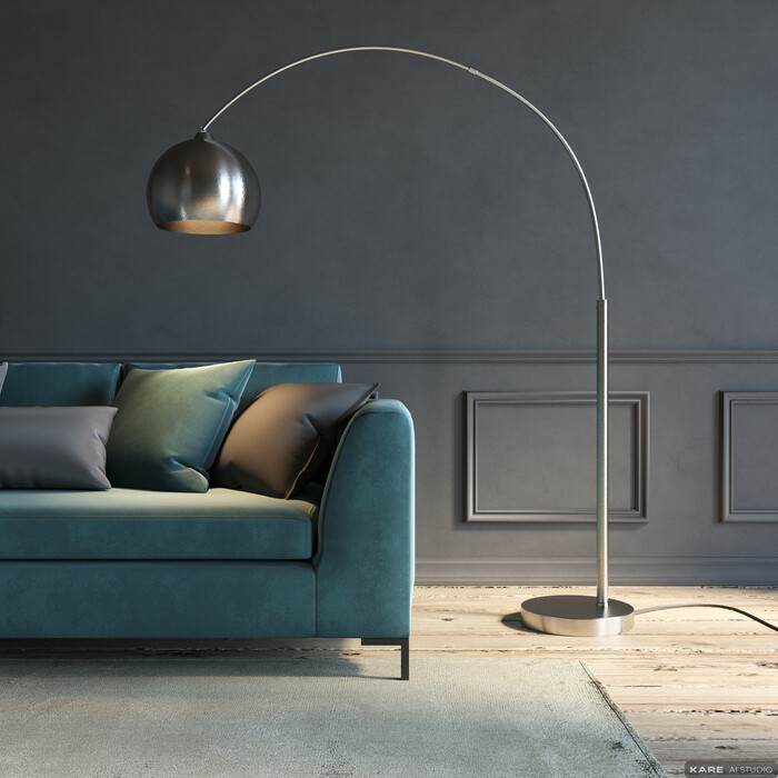 [30771] Floor Lamp Lounge Satin Small Deal Econo