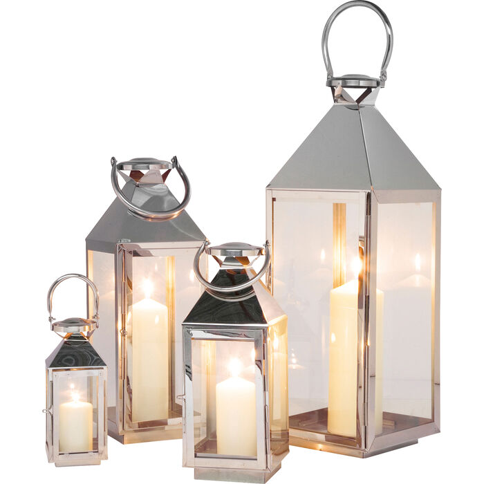 [31355] Farol Giardino plata (4/Set)