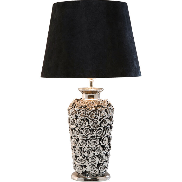 [33215] Table Lamp Rose Silver 57cm