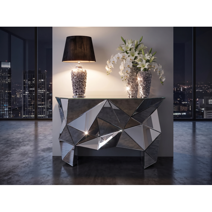 [33215] Table Lamp Rose Silver 57cm - 2