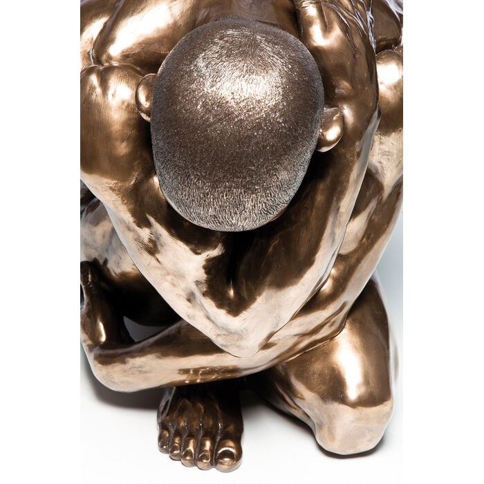 [34731] Figurine décorative Nude Man Hug bronze 54cm - 3