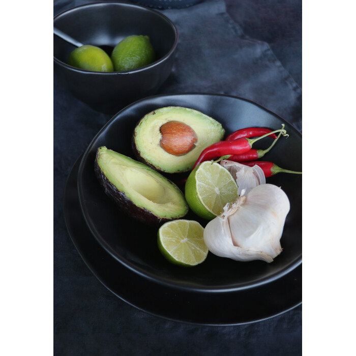 [38059] Plate Deep Organic Black Ø22cm - 2