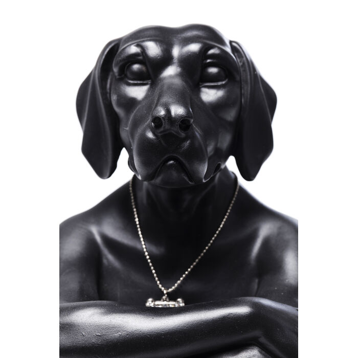 [38090] Deco Figurine Dog Marc Black - 3