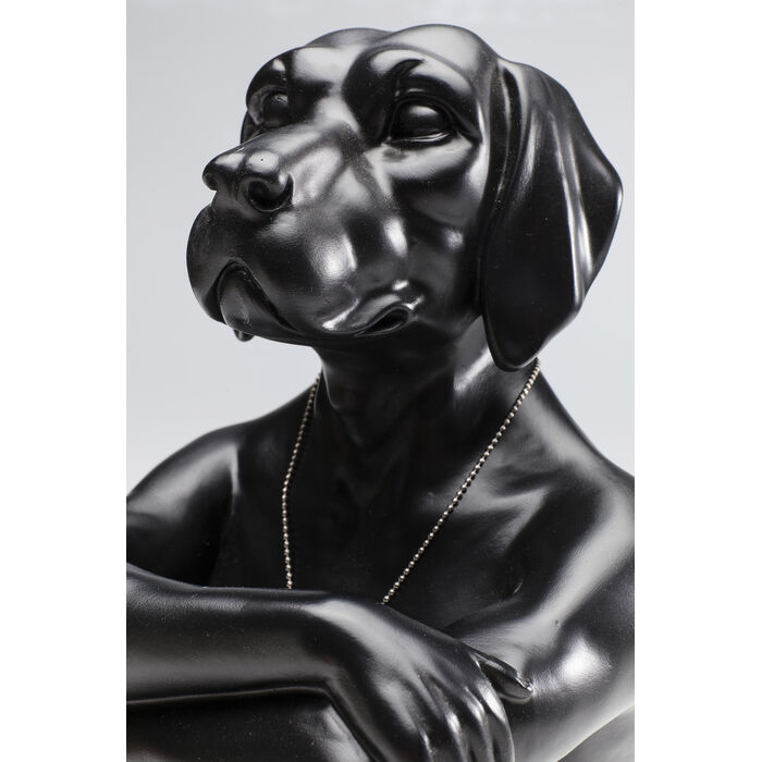[38090] Deco Figurine Dog Marc Black - 4