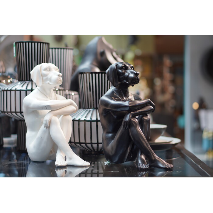 Deco Figurine Dog Marc Black