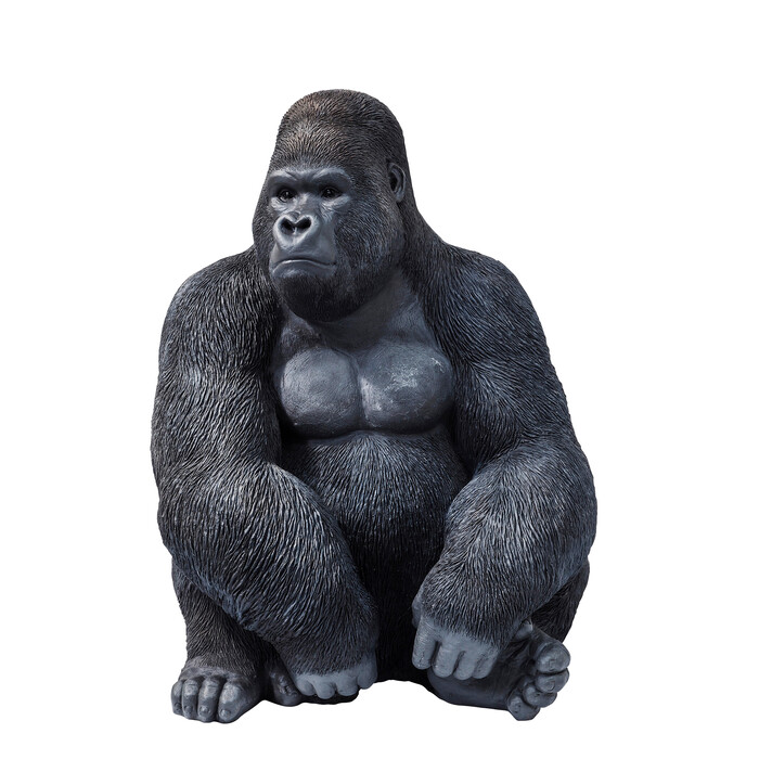 Deco Figurine Monkey Gorilla Side XL Black 76cm
