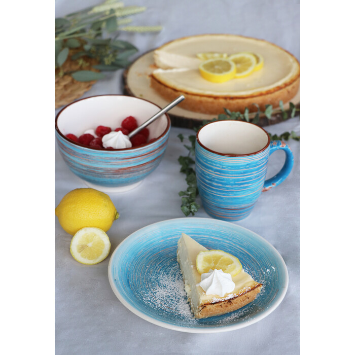Tasse Swirl bleu