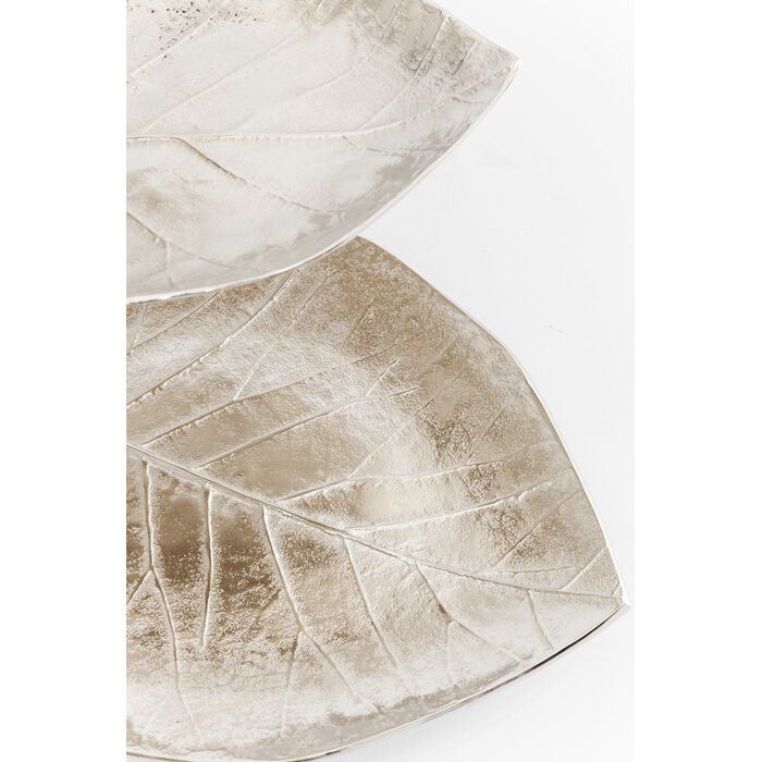 [39915] Etagère décorative Leaf argent 45cm - 3