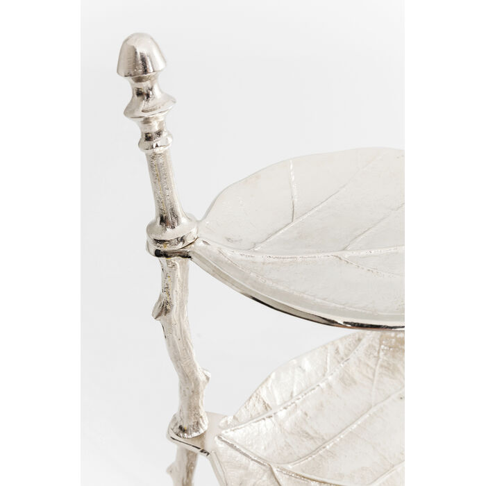 [39915] Etagère décorative Leaf argent 45cm - 4