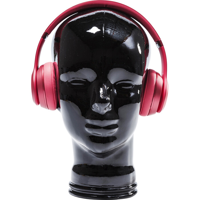 Cabeza auriculares negro
