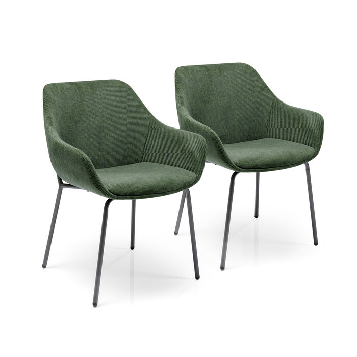 [40034] Silla rep. Avignon verde (2/Set)