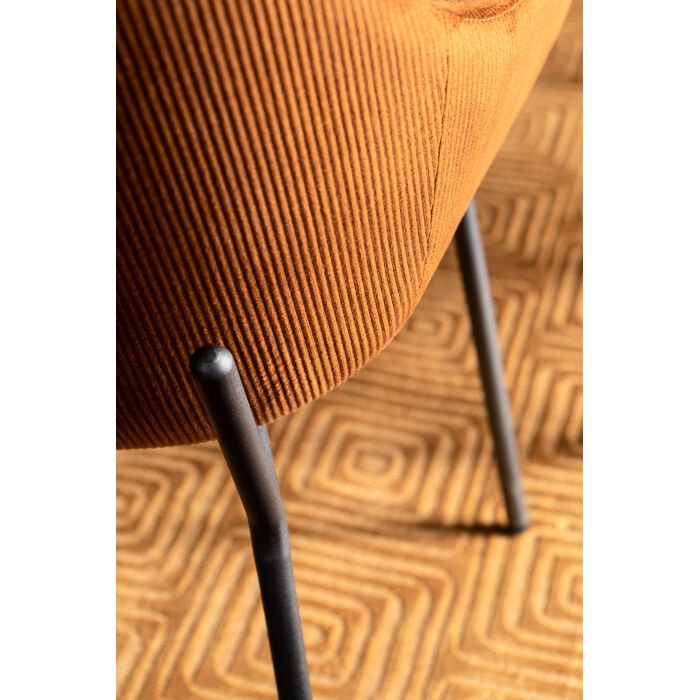 [40035] Chair with Armrest Avignon Orange (2/Set) - 2