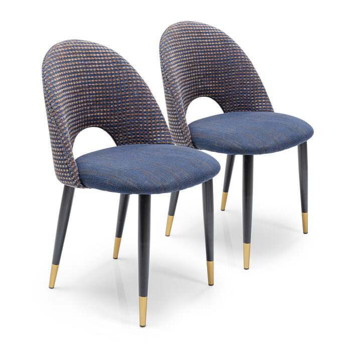 [40037] Silla Hudson azul (2/Set)