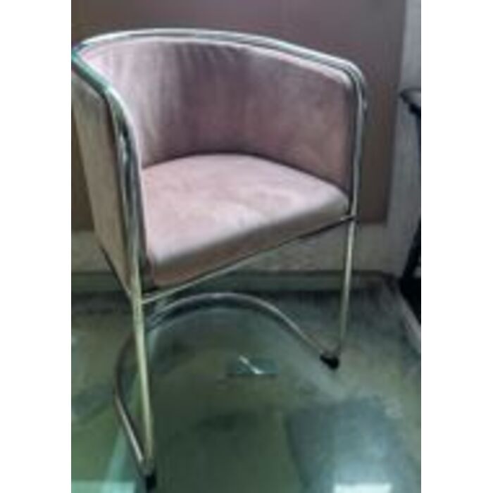 [40076] Chaise cantilever Jessi velours