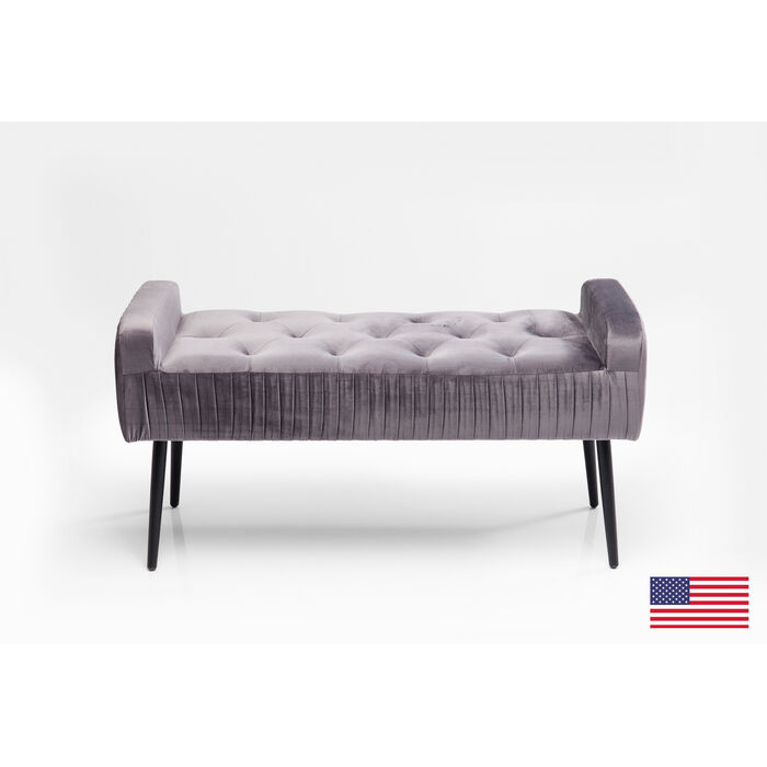 [40920] Bench Lofty Grey Black