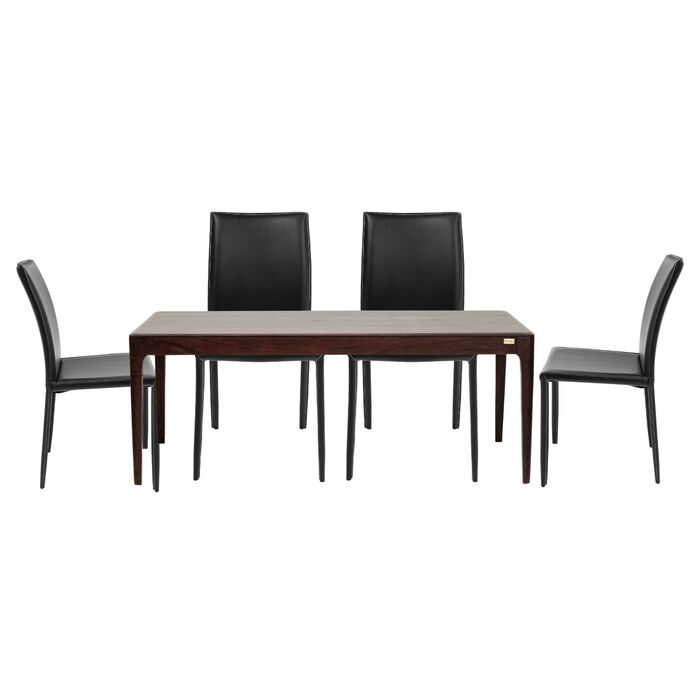 [41265] Dining Group Brooklyn Black (5/part)