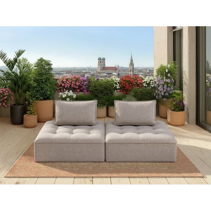 Sofa Portofino Grey Outdoor (2/Set)