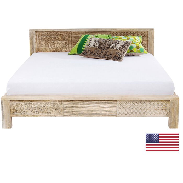 Wooden Bed Queen Size Puro 154x203 incl. Slats