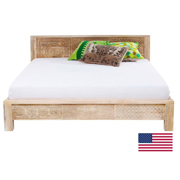 Wooden Bed King Size Puro 194x203 incl. Slats