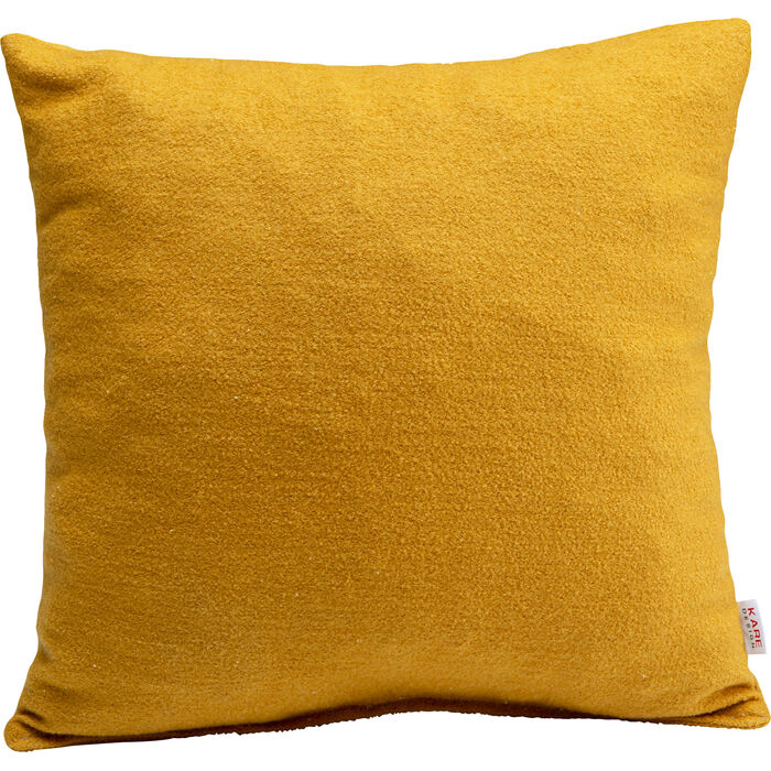 Cushion wool fabric Yellow 40x40cm Limited