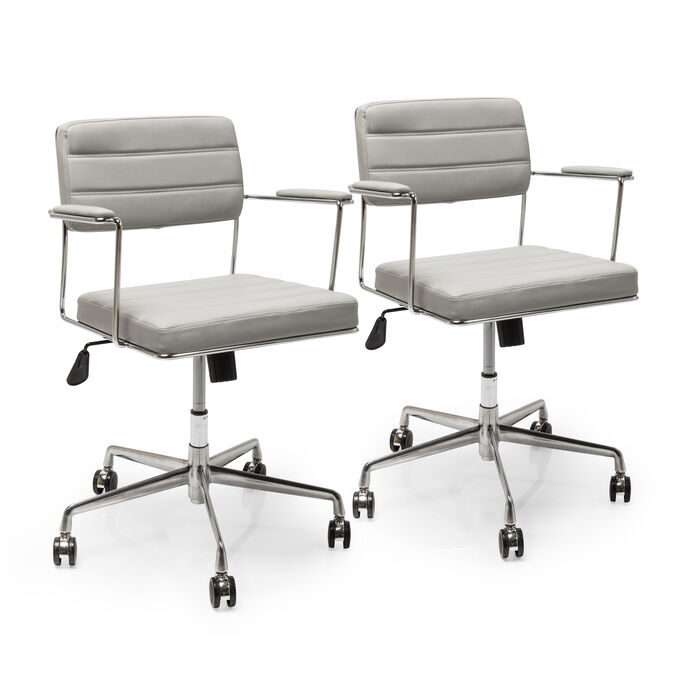 [42892] Office Chair Dottore Grey (2/Set)