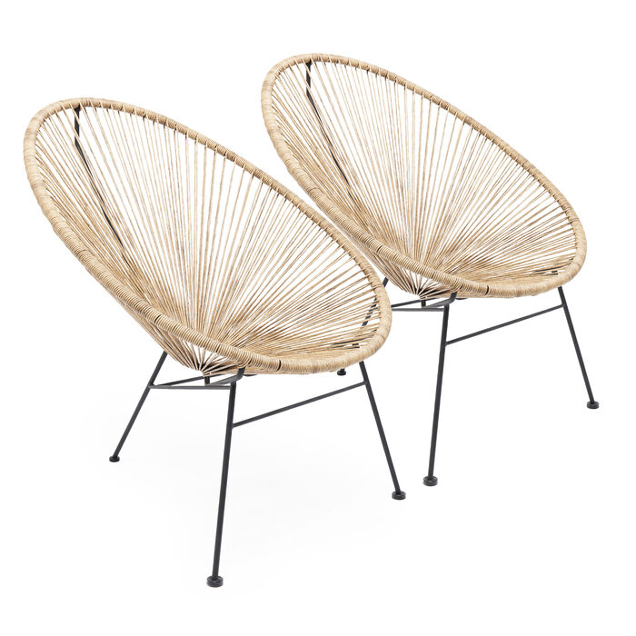 [42903] Armchair Spaghetti Nature (2/Set)