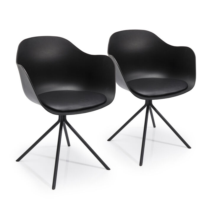Swivel Chair w Armrest Bel Air (2/Set)