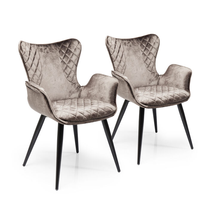 [43936] Silla rep. Dream marrón (2/Set)