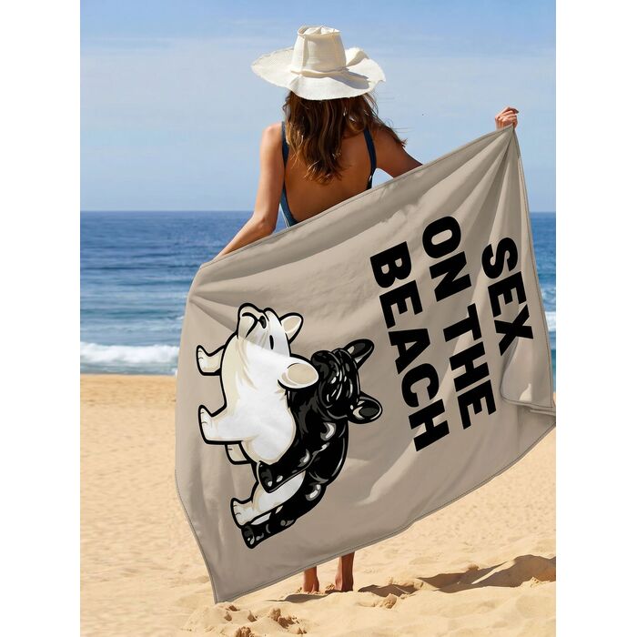 Tuala Pantai On The Beach Beige 90x170cm