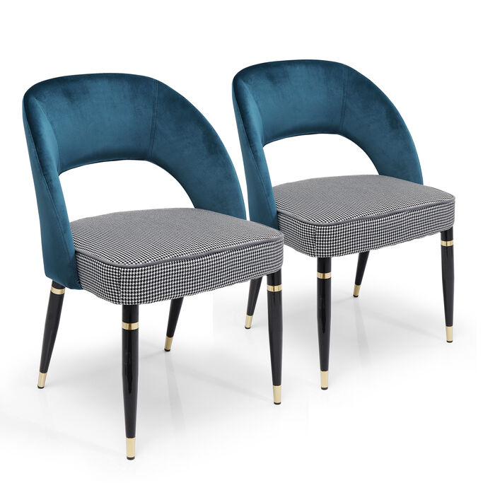 Chair with Armrest Samantha Bluegreen (2/Set)