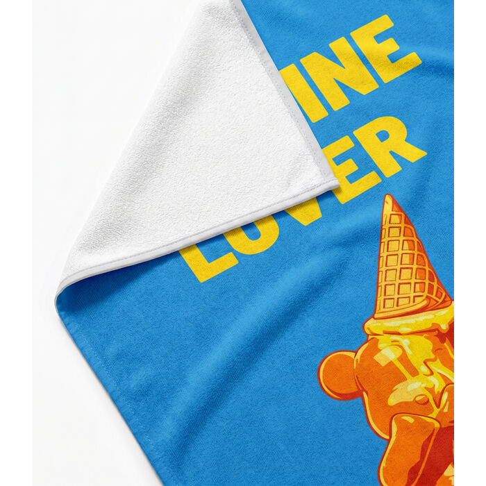 [44154] Beach Towel Icecream Bear Blue 90x170cm - 4