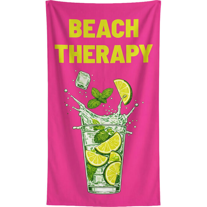 Tuala Pantai Beach Therapy Merah Jambu 90x170cm