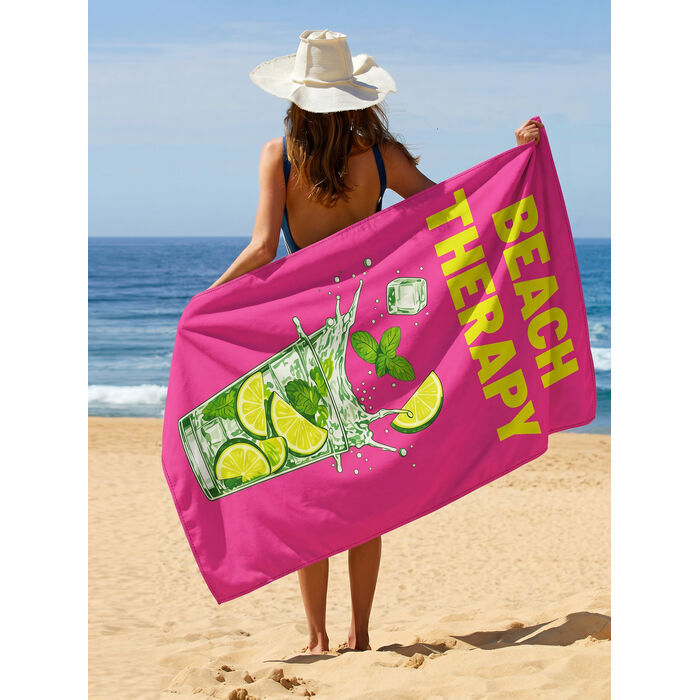 Tuala Pantai Beach Therapy Merah Jambu 90x170cm