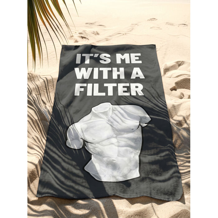 [44158] Serviette de plage Filter Boy 90x170cm gris - 2