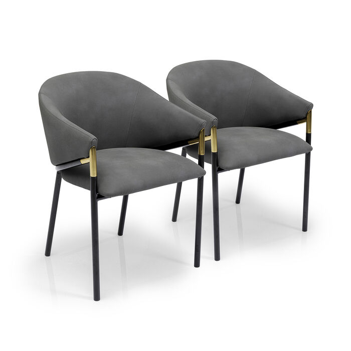 [44641] Chair with Armrest Boulevard (2/Set)
