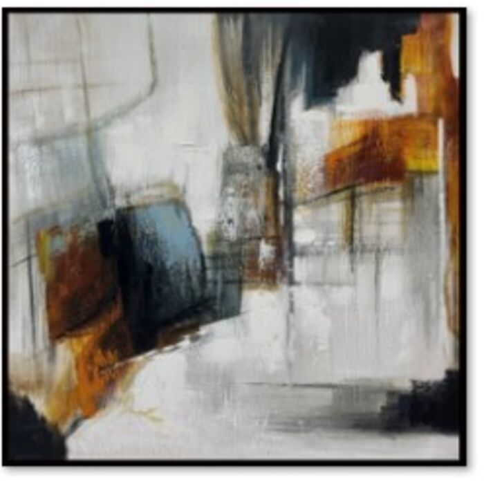 [45431] Tableau encadré Visione Obliquo 80x80cm