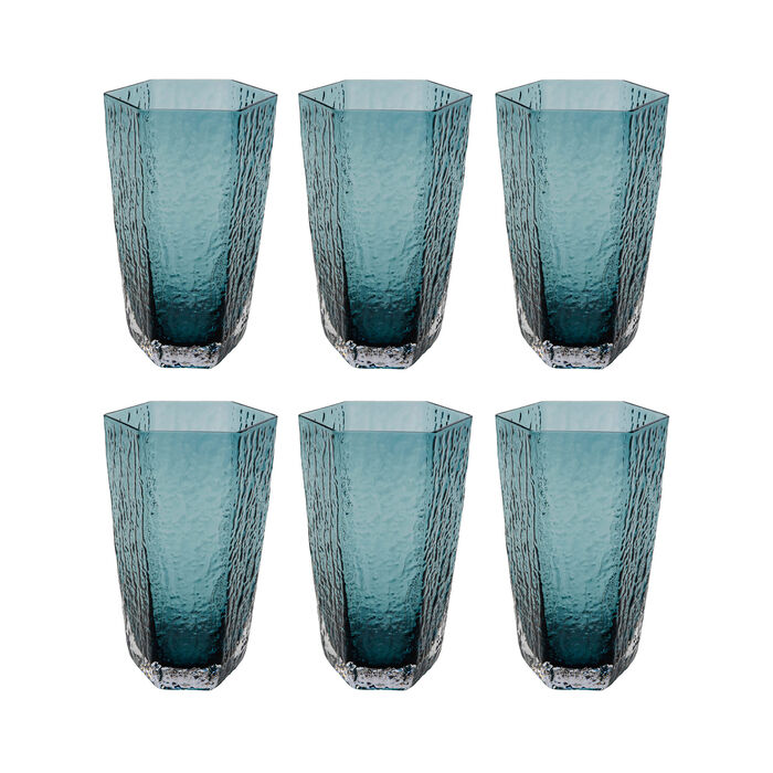Glass Cascata Blue (6/Set)