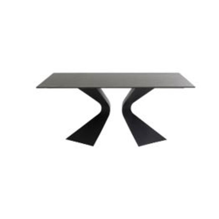[45817] Table Gloria Black Ceramic Black 180x90cm
