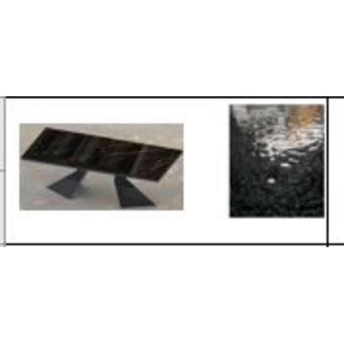 [45971] Mesa centro Gloria Bubble Negro 140x80cm
