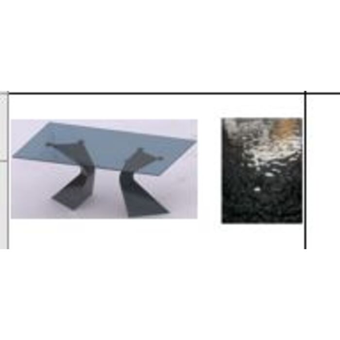 [45972] Console Gloria noir bubble 140x81cm