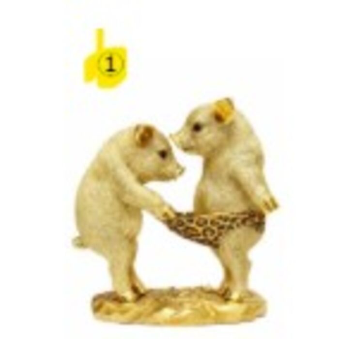 Deco Figurine Pig Pants Party 20cm