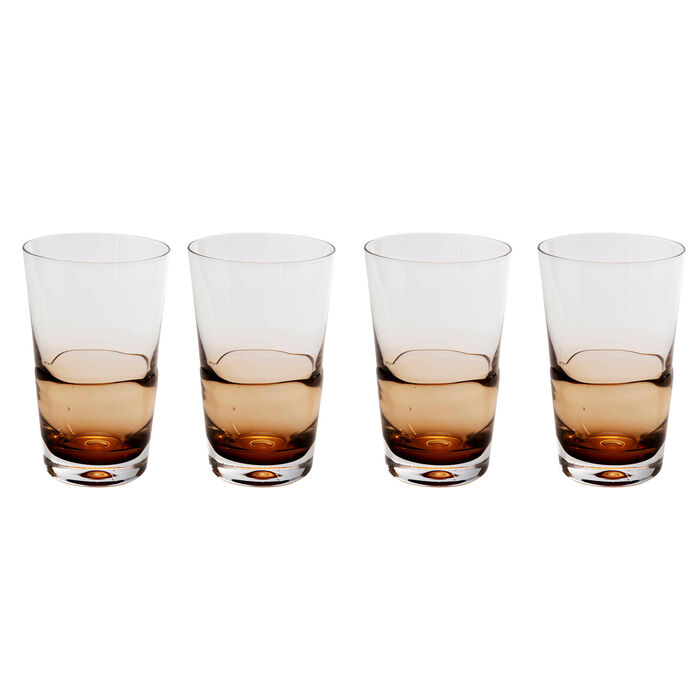 Tumbler Mimi Amber 14cm (4/Set)