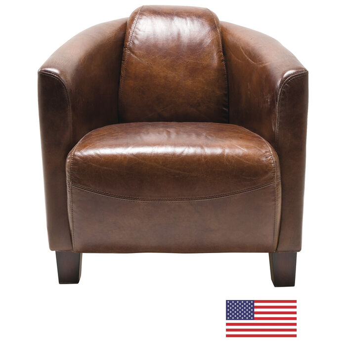 [46952] Sillón Cigar Lounge marrón