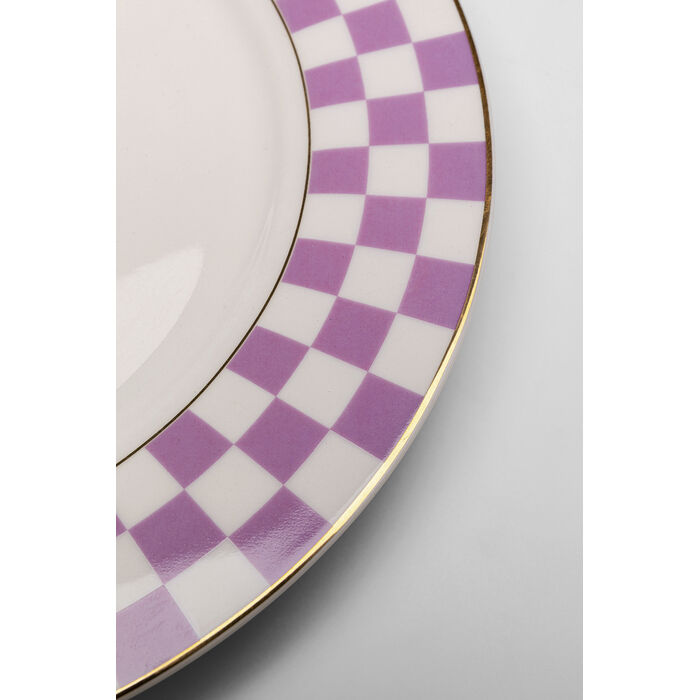 [46987] Plate Harlequin Purple Ø21cm (6/Set) - 4