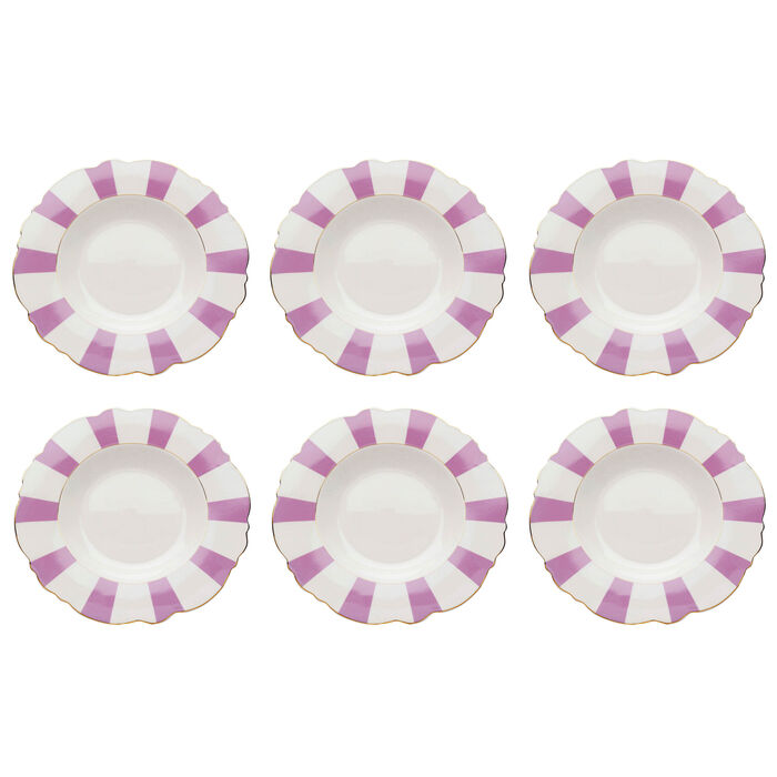 Plate Deep Harlequin Purple Ø23cm (6/Set)