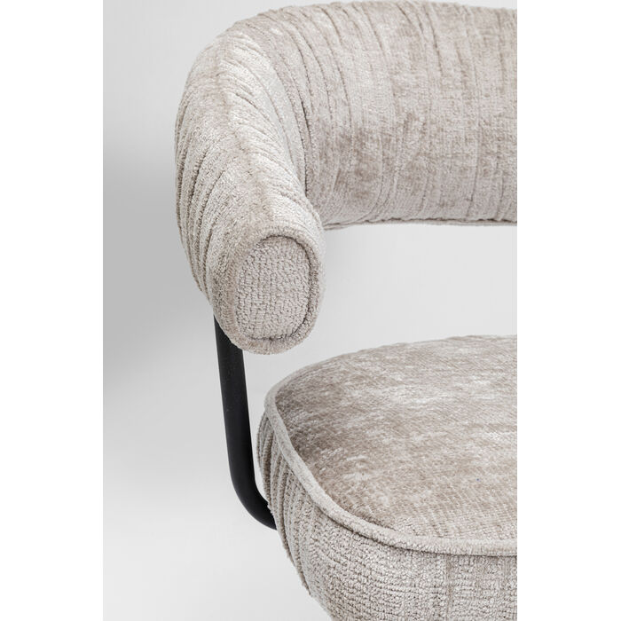 [47358] Chaise pivotante Arabella argent - 3