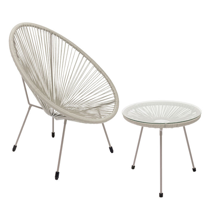 [47414] Ensemble Acapulco Mono greige (2/pcs)